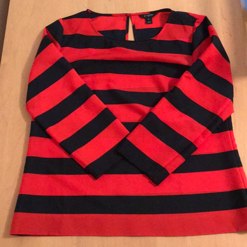 Silk quarter length sleeve blouse